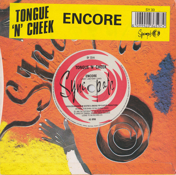 Tongue N Cheek – Encore 7" vinyl record, image 5 of 6