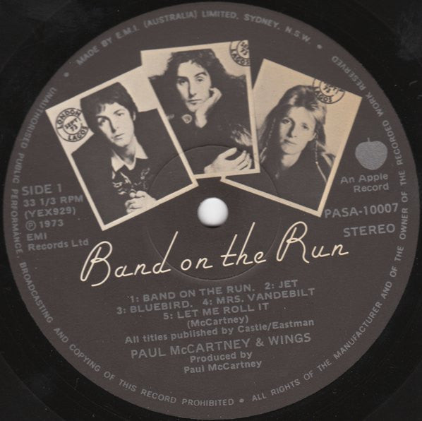 Wings – Band On The Run LP vinyl record, image 5 of 6