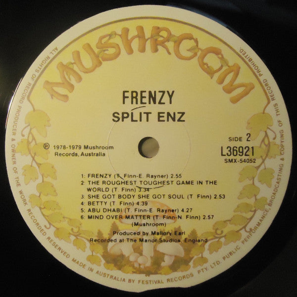Split Enz – Frenzy LP vinyl record, image 6 of 7