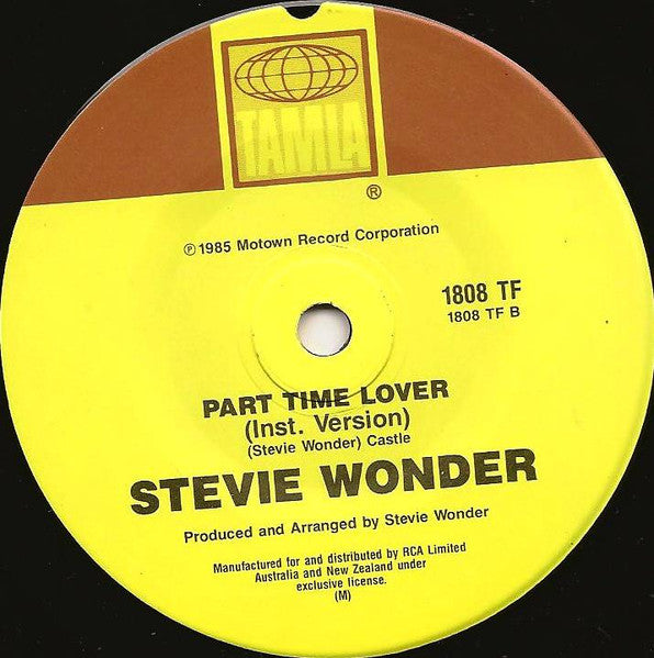 Stevie Wonder – Part-Time Lover 7" vinyl record, image 4 of 4