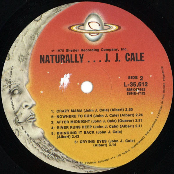 J.J. Cale – Naturally LP vinyl record, image 4 of 4