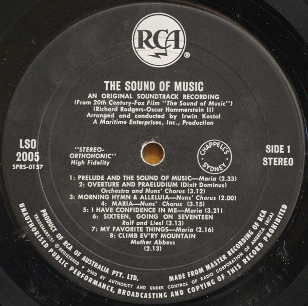 Rodgers & Hammerstein – The Sound Of Music LP vinyl record, image 3 of 4