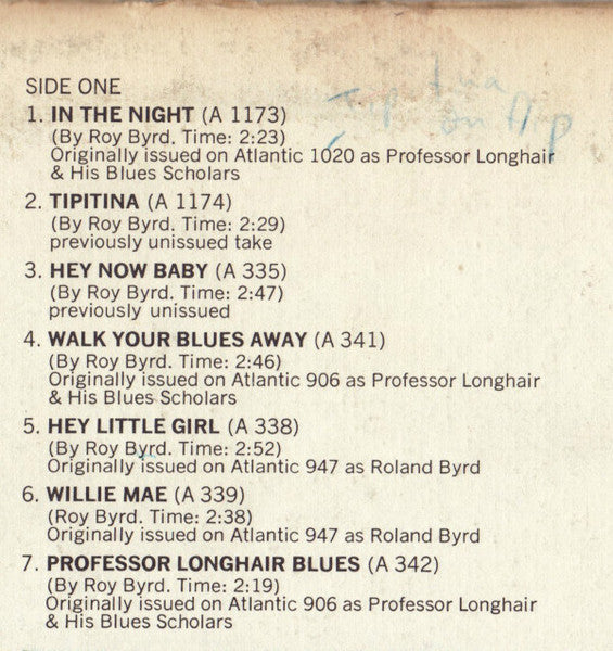 Professor Longhair – New Orleans Piano LP vinyl record, image 9 of 10