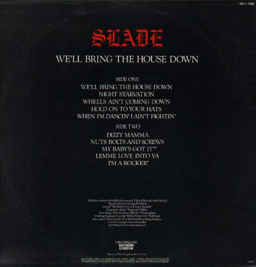 Slade – We'll Bring The House Down LP vinyl record, image 2 of 4