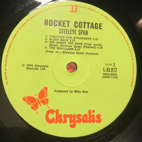 Steeleye Span – Rocket Cottage LP vinyl record, image 5 of 5