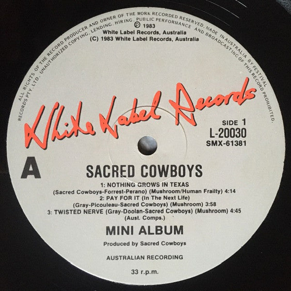 Sacred Cowboys – Sacred Cowboys 12" vinyl record, image 3 of 4