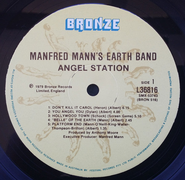 Manfred Mann's Earth Band – Angel Station LP vinyl record, image 3 of 5