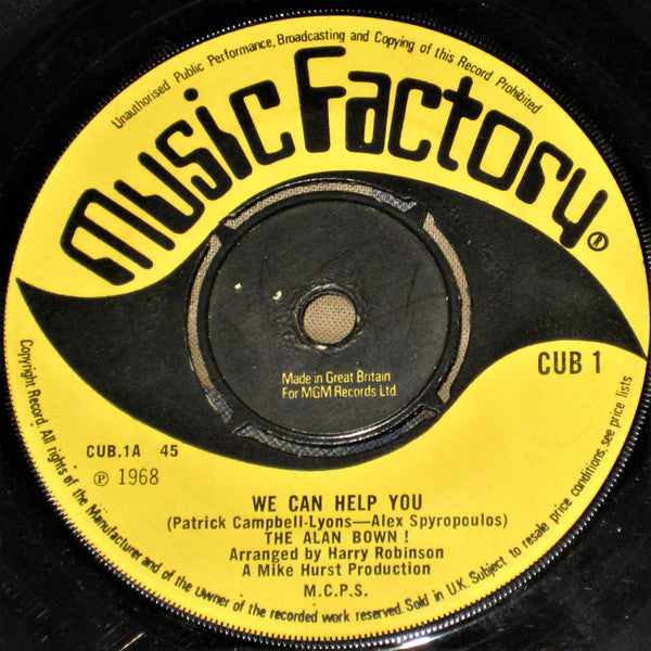 The Alan Bown Set – We Can Help You 7" vinyl record, image 1 of 3