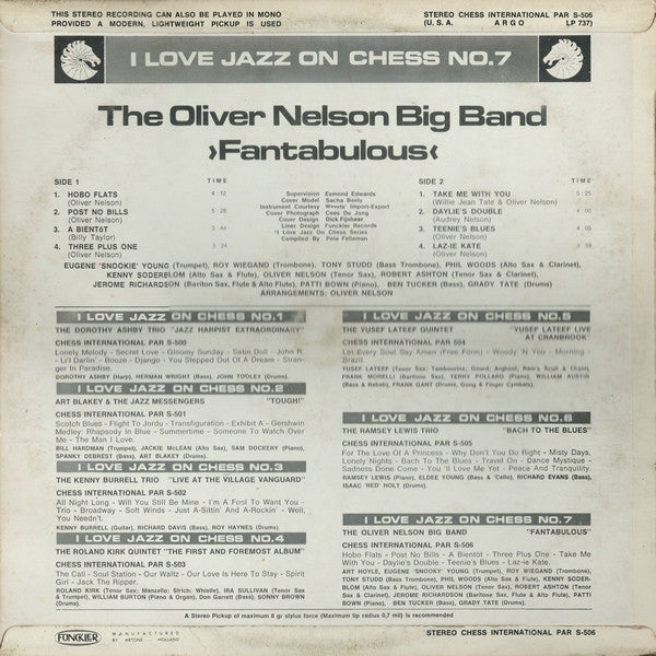 Oliver Nelson's Big Band – Fantabulous LP vinyl record, image 2 of 4