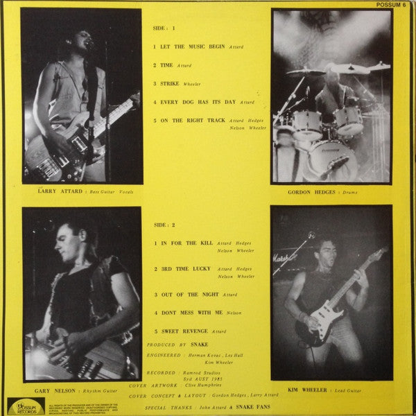 Snake – Let The Music Begin LP vinyl record, image 2 of 4