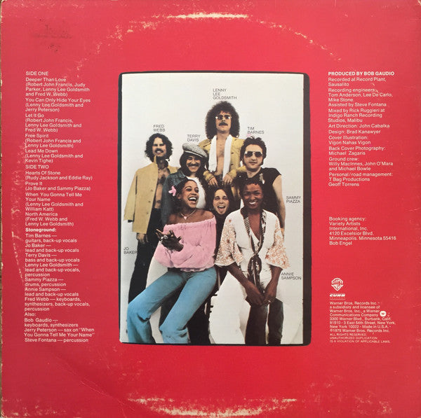 Stoneground – Hearts Of Stone LP vinyl record, image 2 of 4