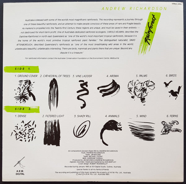 Andrew Richardson – Rainforest LP vinyl record, image 2 of 5
