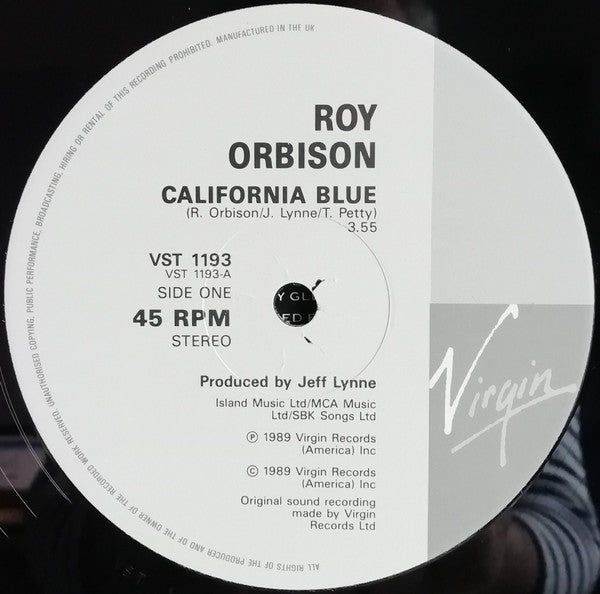 Roy Orbison – California Blue 12" vinyl record, image 3 of 4