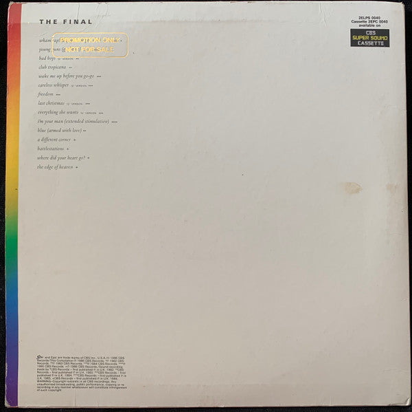 Wham! – The Final (2xLP) LP vinyl record, image 3 of 10
