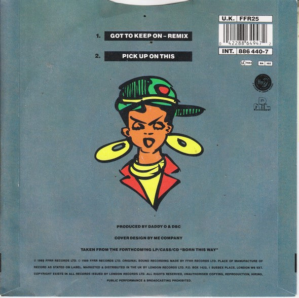The Cookie Crew – Got To Keep On (Remix) 7" vinyl record, image 2 of 4
