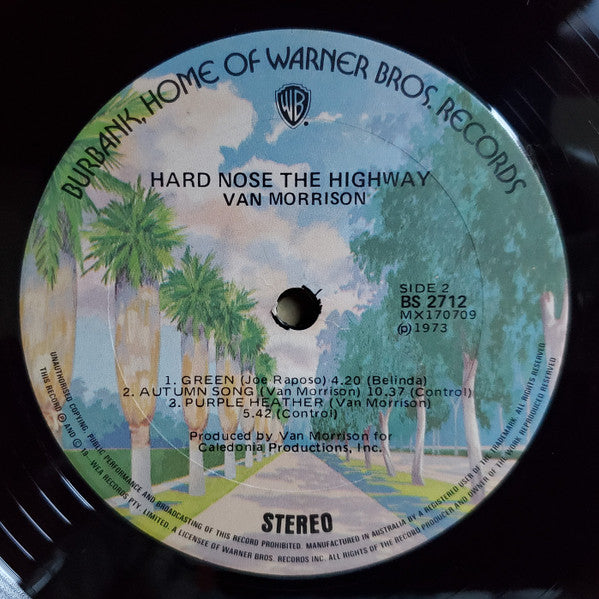 Van Morrison – Hard Nose The Highway LP vinyl record, image 4 of 4