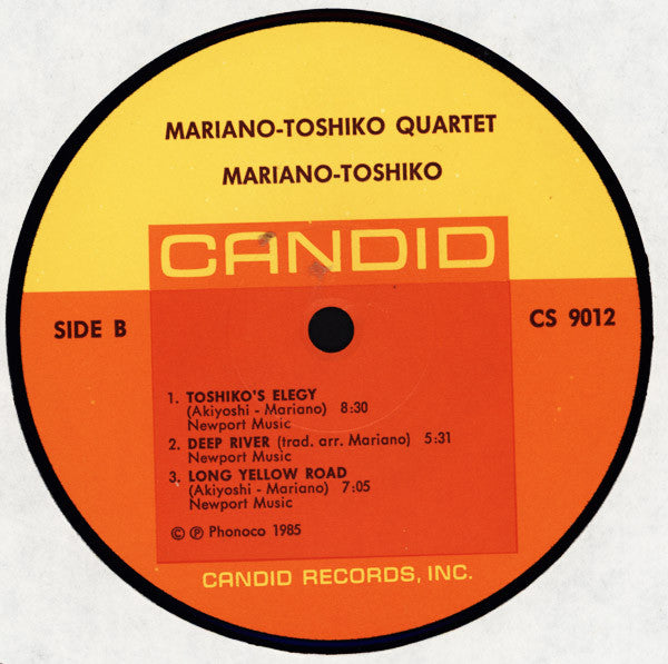 Toshiko Mariano Quartet – Toshiko Mariano Quartet LP vinyl record, image 4 of 8