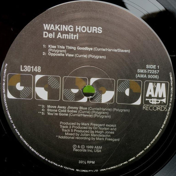 Del Amitri – Waking Hours LP vinyl record, image 3 of 4