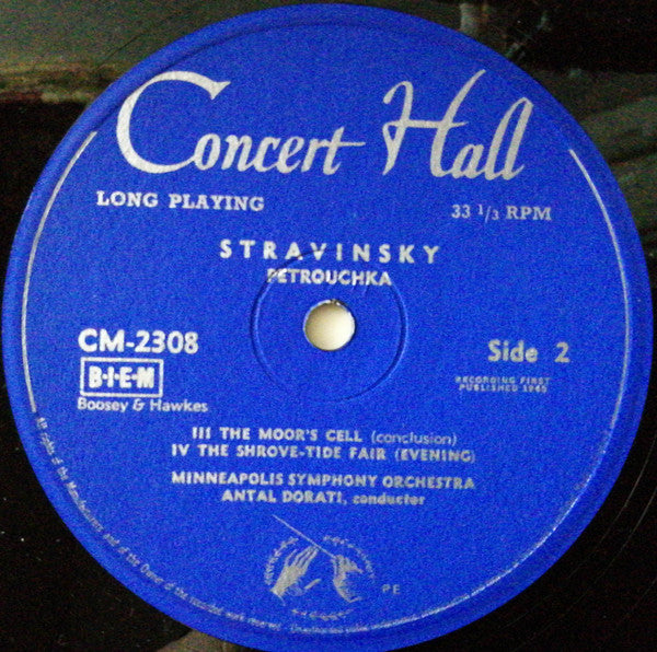 Igor Stravinsky, Minneapolis Symphony Orchestra, Antal Dorati – Petrouchka (Complete Ballet) LP vinyl record, image 4 of 4