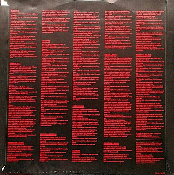 Bruce Springsteen – Nebraska LP vinyl record, image 6 of 6