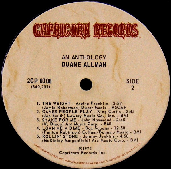 Duane Allman – An Anthology (2xLP) LP vinyl record, image 8 of 8