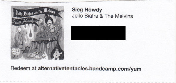 Jello Biafra, Melvins – Sieg Howdy! LP vinyl record, image 10 of 10