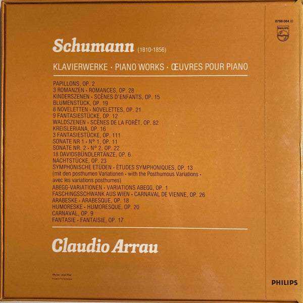 Claudio Arrau – Claudio Arrau Spielt = Plays = Joue Schumann (9xLP) LP vinyl record, image 2 of 4