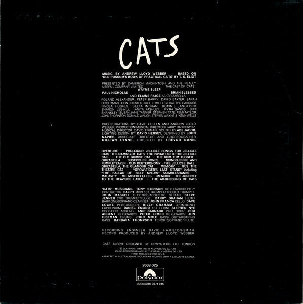 Andrew Lloyd Webber – Cats (2xLP) LP vinyl record, image 4 of 10