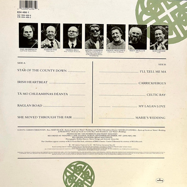 Van Morrison, The Chieftains – Irish Heartbeat LP vinyl record, image 2 of 6