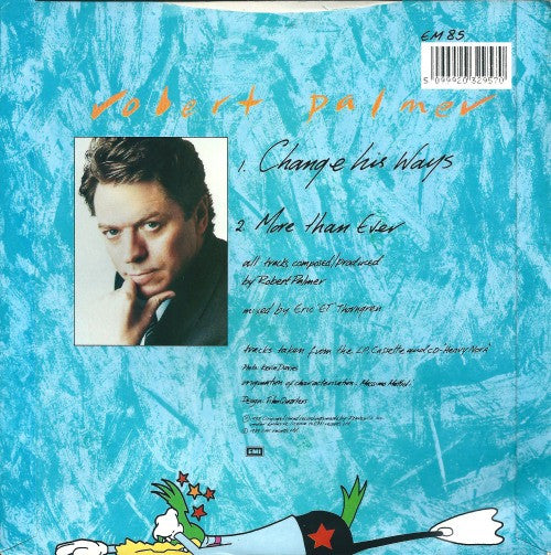 Robert Palmer – Change His Ways 7" vinyl record, image 2 of 4