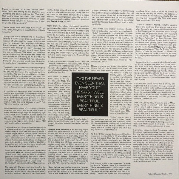 Miles Davis, Robert Glasper – Everything's Beautiful LP vinyl record, image 2 of 6