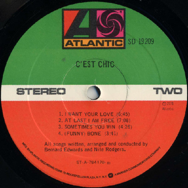 Chic – C'est Chic LP vinyl record, image 4 of 5
