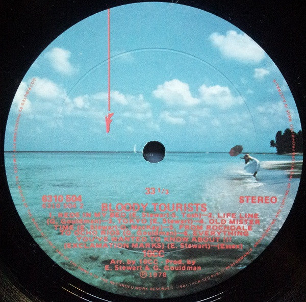 10cc – Bloody Tourists LP vinyl record, image 8 of 8