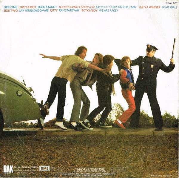 Racey – Smash And Grab LP vinyl record, image 2 of 4