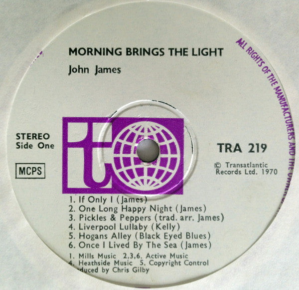 John James – Morning Brings The Light LP vinyl record, image 3 of 4