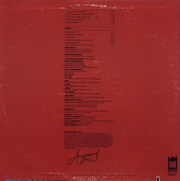 Ken Lazarus – Lazarus LP vinyl record, image 2 of 6