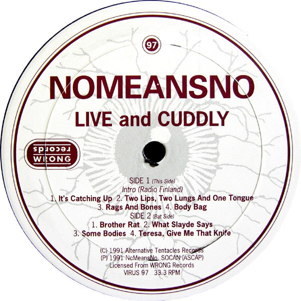 Nomeansno – Live And Cuddly (2xLP) LP vinyl record, image 3 of 7