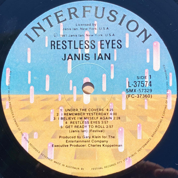 Janis Ian – Restless Eyes LP vinyl record, image 3 of 6