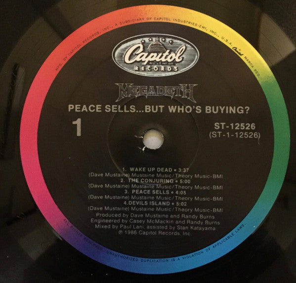 Megadeth – Peace Sells... But Who's Buying? LP vinyl record, image 3 of 7