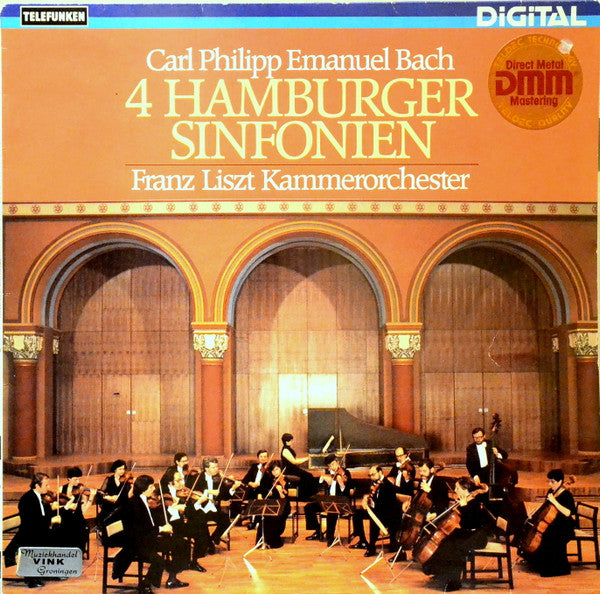 Carl Philipp Emanuel Bach, János Rolla, Liszt Ferenc Chamber Orchestra – 4 Hamburger Sinfonien LP vinyl record, image 1 of 3