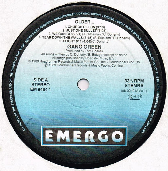 Gang Green – Older... Budweiser LP vinyl record, image 3 of 6