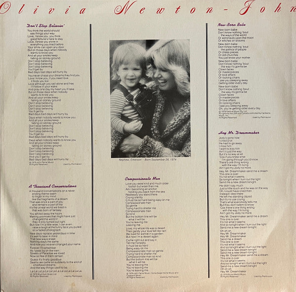 Olivia Newton-John – Don't Stop Believin' LP vinyl record, image 5 of 6