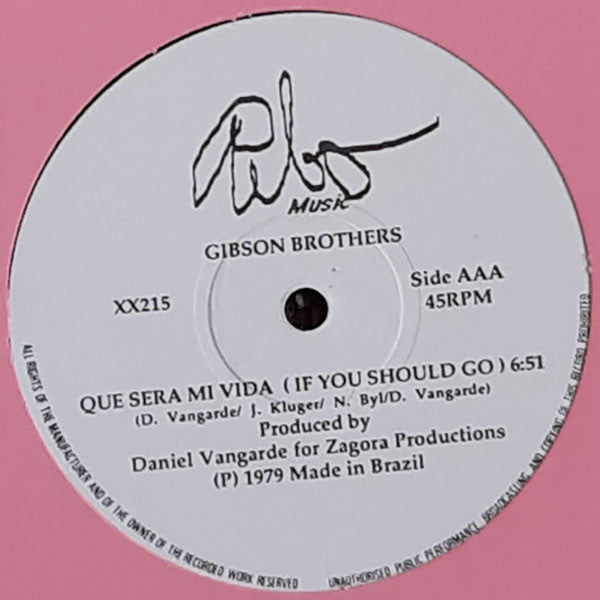 The Ritchie Family, Gibson Brothers – Give Me A Break / Que Sera Mi Vida (If You Should Go) 12" vinyl record, image 2 of 2