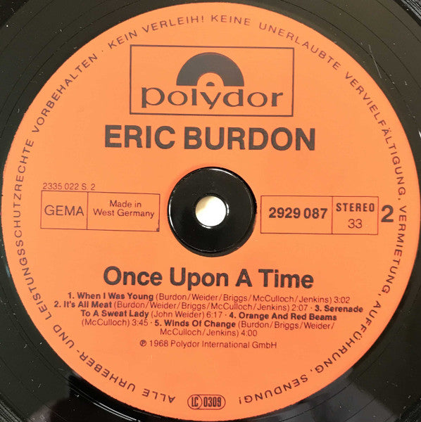 Eric Burdon & The Animals – Once Upon A Time (2xLP) LP vinyl record, image 6 of 8