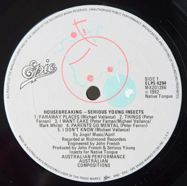 Serious Young Insects – Housebreaking LP vinyl record, image 3 of 6