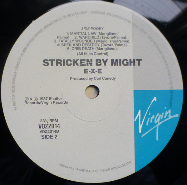 E-X-E – Stricken By Might LP vinyl record, image 4 of 4