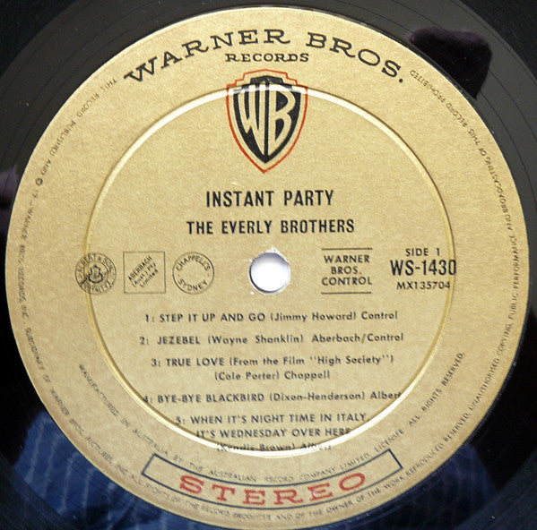 Everly Brothers – Instant Party LP vinyl record, image 3 of 4