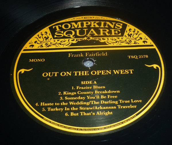 Frank Fairfield – Out On The Open West LP vinyl record, image 3 of 4