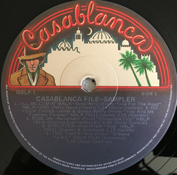 Various – The Casablanca File LP vinyl record, image 3 of 4