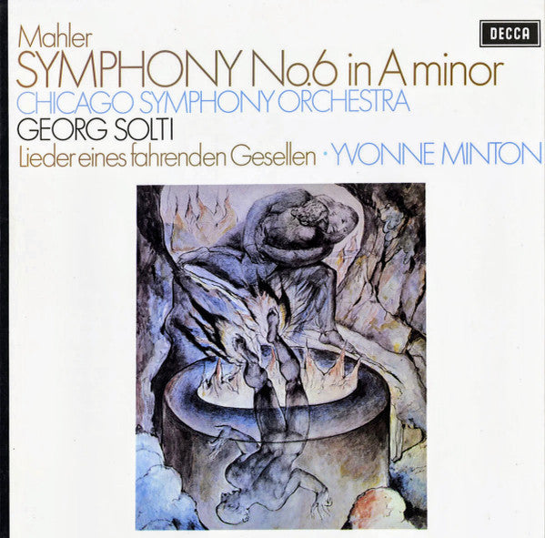 Gustav Mahler, Chicago Symphony Orchestra, Georg Solti, Yvonne Minton – Symphony No. 6 In A Minor / Lieder Eines Fahrenden Gesellen (2xLP) LP vinyl record, image 1 of 10